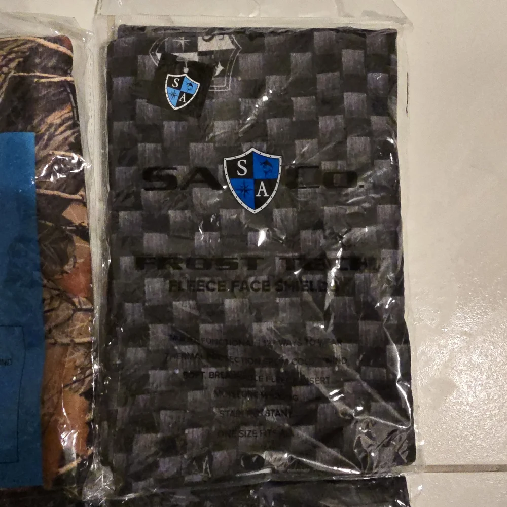 SA Frost Tech Fleece Face Shields - Lot Of 4 - NEW!